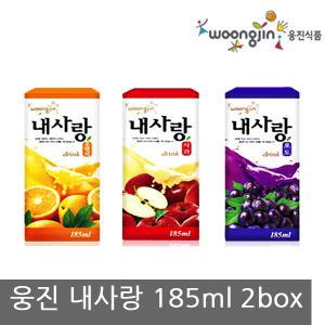 웅진 내사랑(185ml x 24팩(2박스48팩)팩음료 팩주스