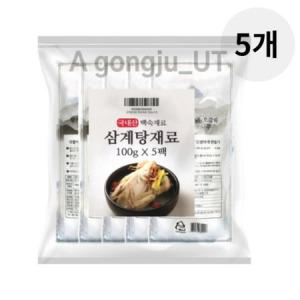 삼계탕 백숙 재료 오리 간편 세트 티백 100g 25p