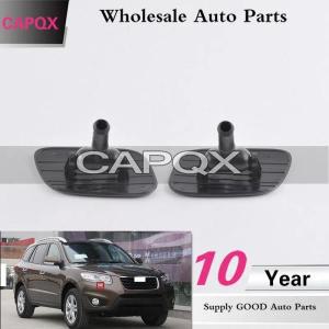 야간 밀폐CAPQX For Hyundai Santa Fe 2.4 2010 헤드 램프 라이트 와셔 노즐 커버 쉘 캡 뚜껑 하우징 98680