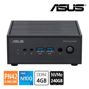 에이수스 ASUS 미니PC PN42-B-SN013MC N100 DDR4 4GB RAM / NVMe 240GB 모니터 COM HDMI DP 지원 듀얼랜_MC