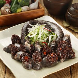 돼지고기 피순대 1kg 1팩 선지 순대 간편 즉석 조리 냉장 전자레인지 대용량