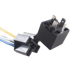 EE 지원 5 X 블랙 DC 12V 40A SPST 프리미엄 릴레이 및 소켓, 4Pin 4P 4 와이어 자동차 스타일링