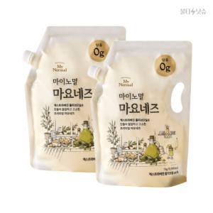 마이노멀 리필 마요네즈 무설탕 올리브오일 마요네즈 대용량 1kg 2팩