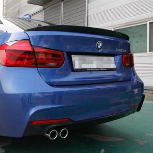 BMW 3시리즈 리얼카본 리어 트렁크 스포일러 루프 글라스 윙 차