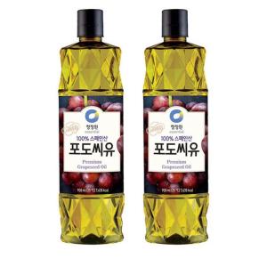 대상 청정원 포도씨유 900ml x2개