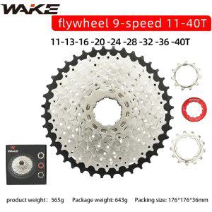 스프라켓 Wake Freewheel 산악 자전거 카세트 사이클링 MTB 접이식 도로 액세서리 9 단 40T 스프로킷 프리