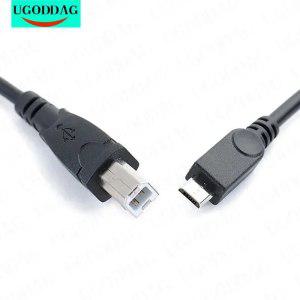 모바일 태블릿 프린터용 마이크로 USB 수USB B 타입 수 데이터 OTG 케이블 1m 커넥터 2 표준 B 타입 수 32