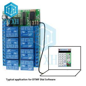 AD22A08 8 채널 DTMF 릴레이 MT8870 오디오 디코더 DC 12V 전화 원격 제어 스마트 홈 스위치