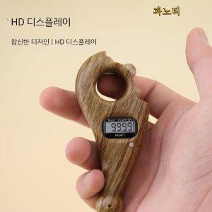 불교용품 염주 카운터 전자기기 USB 차징 명상 염주염불계수기 굴림계수 마호가니 플라스틱