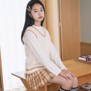 테니스 박시 스웨터 조끼TGVK23W02