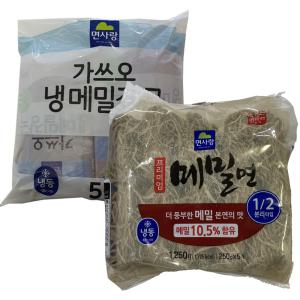 메밀소바 세트 (면사랑 프리미엄 메밀면 1.25kg + 가쓰오 냉메밀장국 1.5kg)