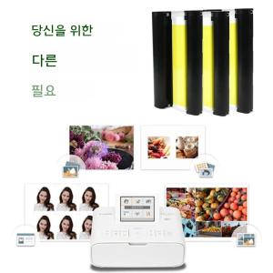 캐논 KP-108IN 컬러 인화지 세트 셀피 CP1300 CP1000 CP1200 CP910 CP1500 포토 프린터용 4x6 6인치