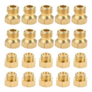 황동 프로판 LPG 가스 파이프 온수기, DIY 버너 부품, 제트 노즐 교체, M6 x 0.75mm, 0.5mm x 10 + M5 x 0.