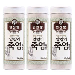 인산가 프리미엄 알칼리죽염 과립 280g X3병/3회죽염 과립/한국/양치,조리 등/무료배송_MC