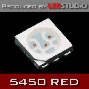 SMD 5450 3Chip LED ( 60mA)- Red (1000 ea)