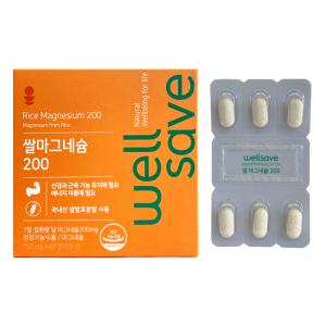 웰세이브 쌀마그네슘 200 750mg x 60정 1개 / 써클