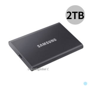 삼성전자 포터블 휴대 외장하드 SSD T7 2TB 그레이