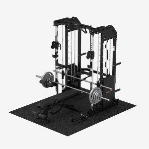 [이고진]스미스머신 6822SM 풀세트 가정용 홈짐 헬스기구 멀티랙 파워랙 듀얼풀리 120kg 블럭 포함