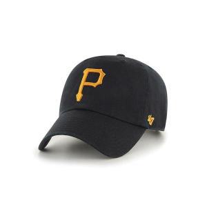 47 Brand Clean Up Pittsburgh Pirates 블랙 조절 가능한 모자