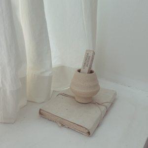 그레이맨션 비정형 도자기 인센스 홀더 pottery incense holder(잔 모티브)