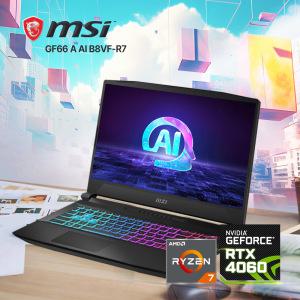 MSI 소드 GF66 A AI B8VF RTX4060 게이밍 노트북 R7-8845HS, DDR5 16GB, SSD 2TB, FD ICT -ict