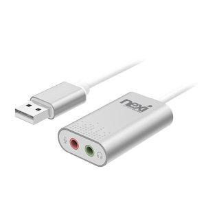 외장형 USB 사운드카드 7.1 채널 스피커 마이크 연결 넥시(전자기기)