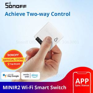 Sonoff 미니 와이파이 스위치 스마트 머 모듈 10a 2 웨이 지원 app/lan/음성 원격 제어 diy for smart home