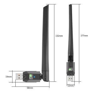 무선안테나어댑터 듀얼 밴드 미니 무선 컴퓨터 네트워크 카드 리시버 600Mbps USB 와이파이 블루투스 5.0