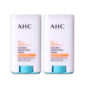 AHC 내추럴 퍼펙션 프레쉬 선스틱 17g 2개 SPF50+ / PA++++ 워터프루프 쿨링감 수분공급 보습 진정