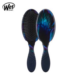 Wet brush 프로 디탱글러 레어보타닉 일렉트릭 블루 헤어 드라이 브러쉬 극손상모 두피 마사지 빗