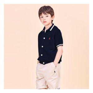 BEANPOLE KIDS 면 혼방 셔츠형 카디건 네이비 BI435AU01R 1066313