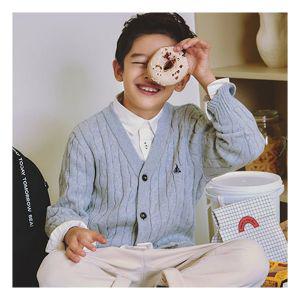 BEANPOLE KIDS Essential 면 케이블 가디건 라이트 그레이 BI415AUE12 1066331