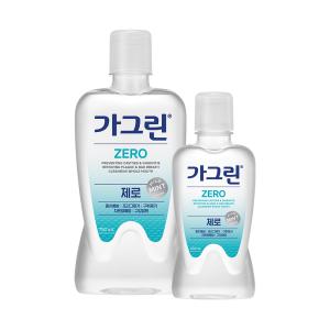 가그린 제로 750ml 250ml 구강청결제 세트