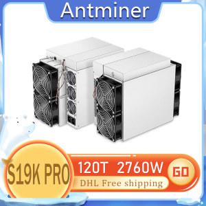 Bitmain Antminer S19k Pro 115T 120T 2760W 비트코인 채굴 BCH 기계 Asic SHA 256 알고리즘 DHL