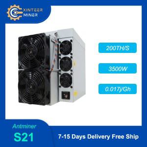 강력한 비트코인 채굴 장비 암호화 기계 새로운 Antminer S21 ASIC