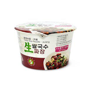 [신세계라이브쇼핑]글루텐 프리 쌀로 만든 생면 컵면 생쌀국수짜장 4개입