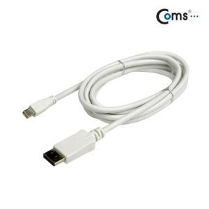 Coms 미니 디스플레이포트 변환 케이블 2M DP input Mini DP output DisplayPort v1.2