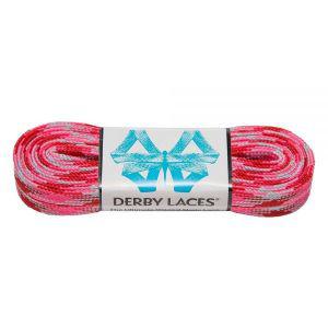 Derby Laces 핑크 카모플라주 274.3cm108인치 왁스 스케이트 레이스 롤러 더비 하키 및 아이스 부츠용 핫템