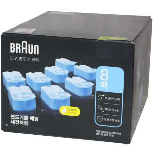 BRAUN 면도기 세정액 CCR8개 세척액 클린앤리뉴 카트리지 코스트코