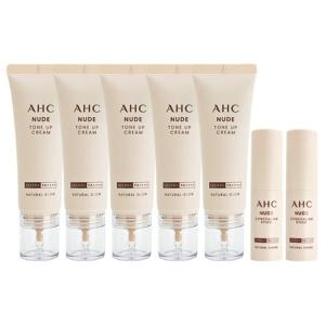 AHC 누드 톤업 크림 40ml 5개+컨실링 커버 스틱 10ml 2개 김혜수 홈쇼핑 세트