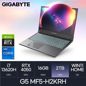 GIGABYTE 기가바이트 G5 MF5-H2KRH i7-13620H/RTX4050 Win11 (D5-16GB/2TB) HMC