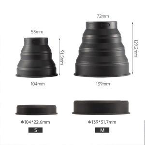 아이피스 카메라 렌즈 후드 실리콘 반사 방지 캐논 DSLR 53-112mm