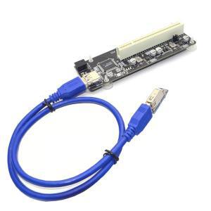 PCIE 익스프레스 X1 to 라이저 카드 버스 고효율 어댑터 컨버터, USB 3.0 케이블, 데스크탑 ASM1083 칩용