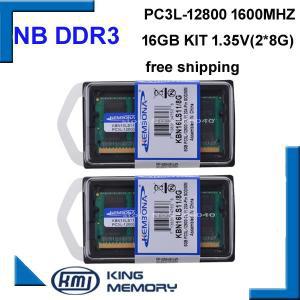 KEMBONA 브랜드의 새로운 봉인 된 sodimm 노트북 ram DDR3L 16GB (2pcs ddr3 8gb 키트) 1.35v PC3L 12800S