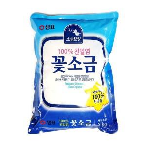 샘표 소금요정 꽃소금 호주천일염 3kg x 5개