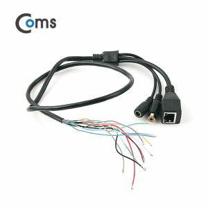 Coms TV 케이블(제작용) RJ45 1RCA(F) DC(F)