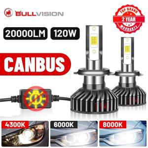 LED Canbus 헤드라이트, H7, 9005, PTF, 자동 안개등, 20000LM