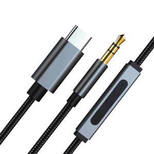 C타입 to 3.5mm AUX 오디오 리모트 케이블 TA131 1.2M음향선 연결 C옥스 오디오잭 게임