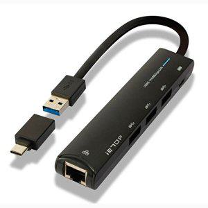 C타입 3.1 LAN포트 USB 3포트 허브 U3-RJ4501_WC0B008