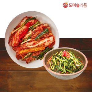 [도미솔] 겉절이2kg+열무김치2kg